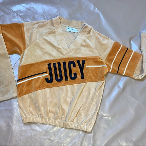 Vintage Juicy Couture Velour Oversized pullover Sweashirt - Picture 2 of 8
